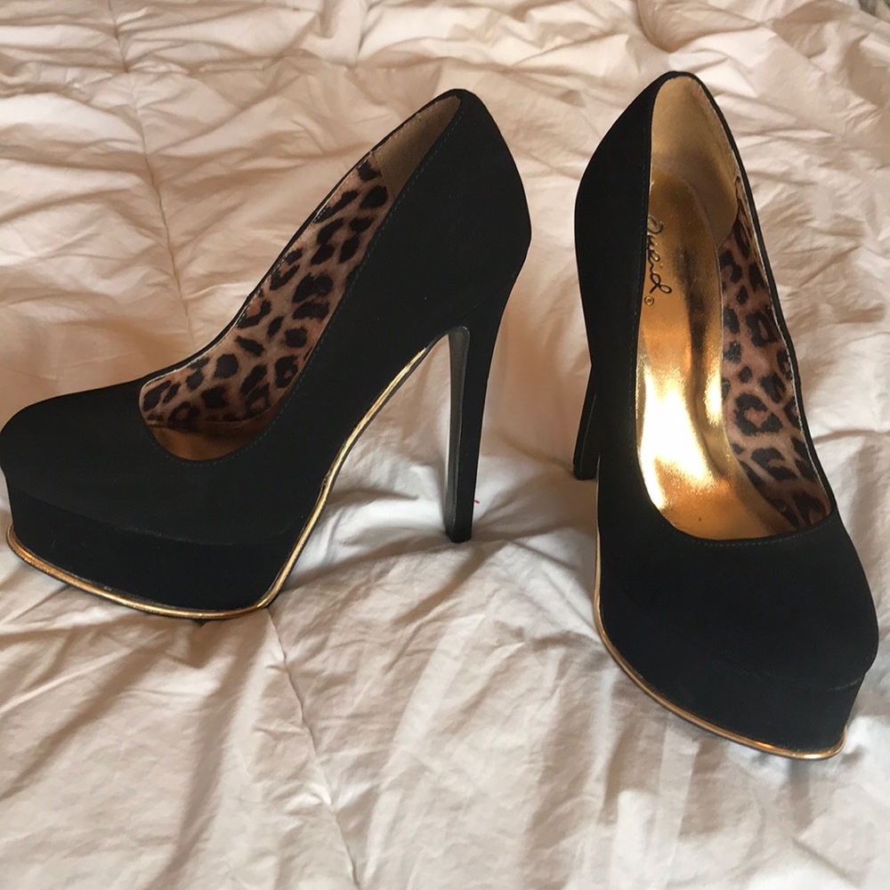 Black stiletto heels